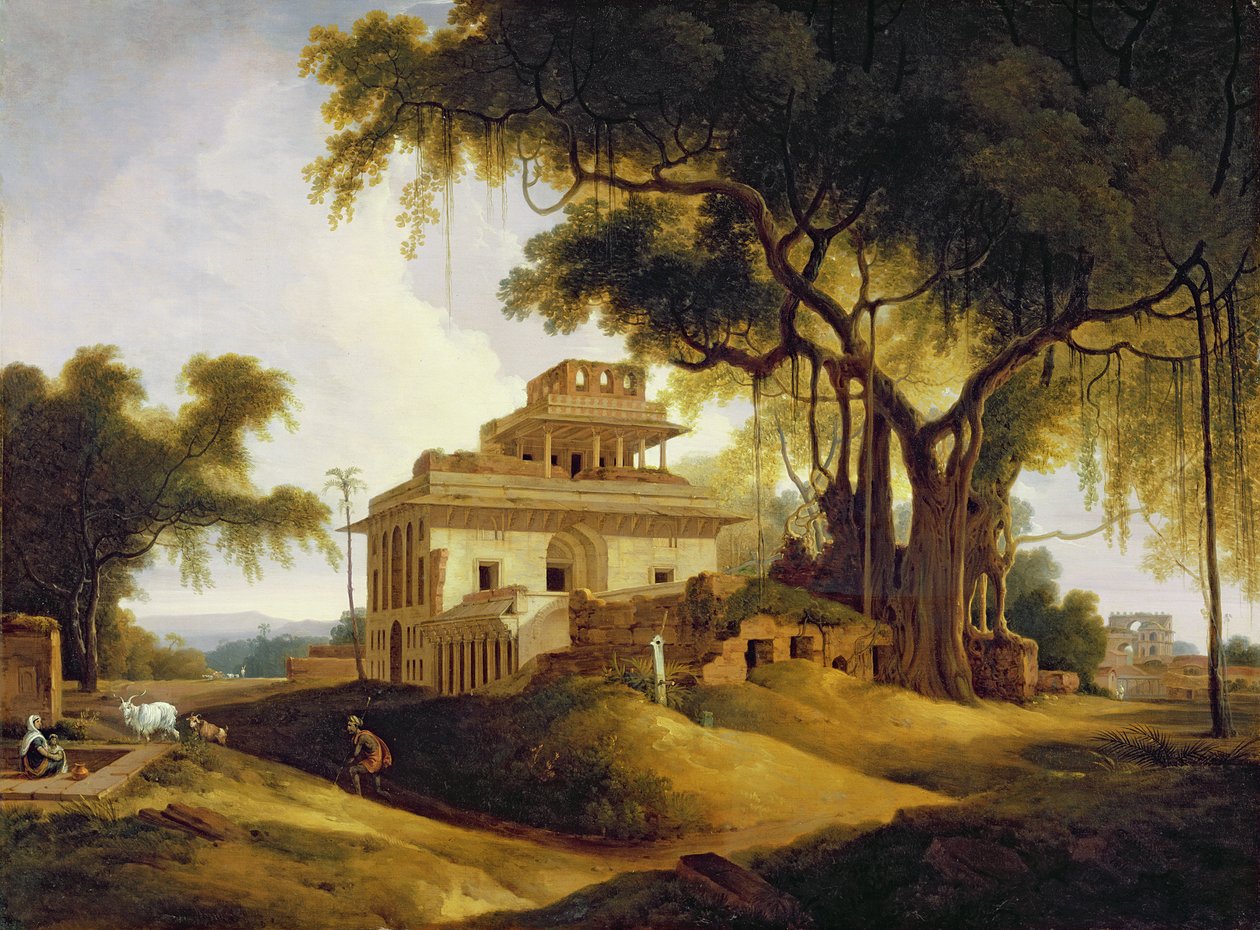 Ruinene av Nauratan, Sasaram, Bihar av Thomas Daniell