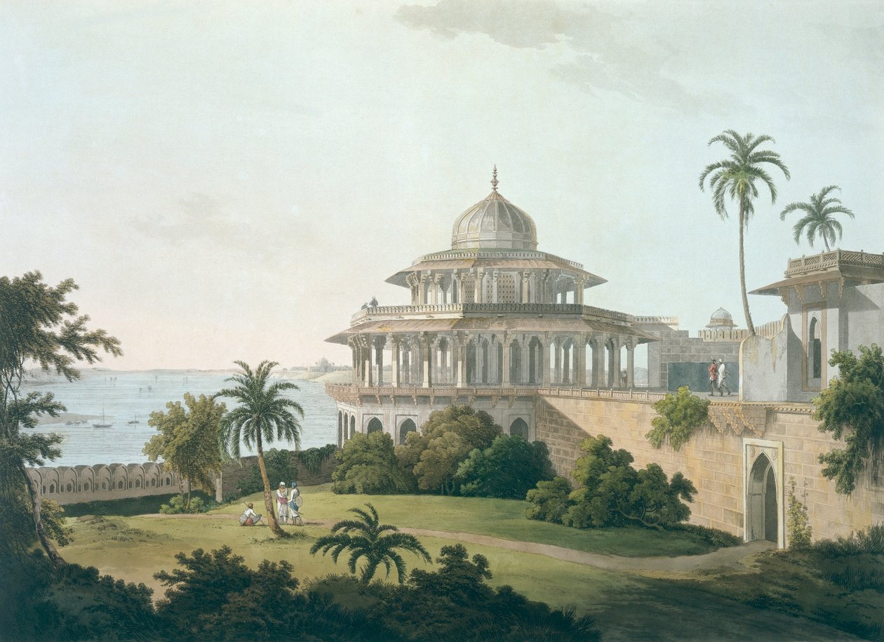 Chalees Satoon, i fortet i Allahabad ved elven Jumna, fra 