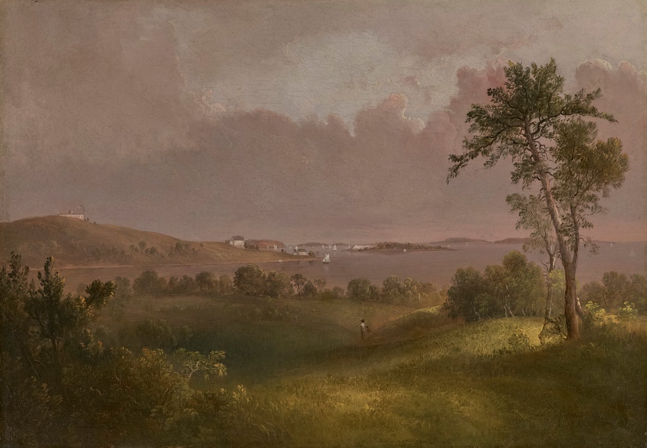 Utsikt over Boston Harbor fra Dorchester Heights av Thomas Doughty
