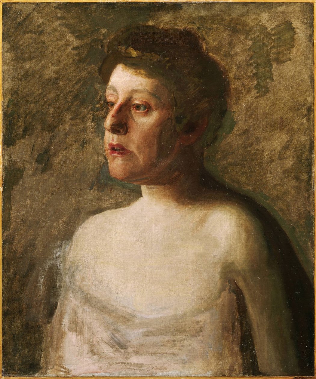 En sangerinne (fru W.H. Bowden) av Thomas Eakins
