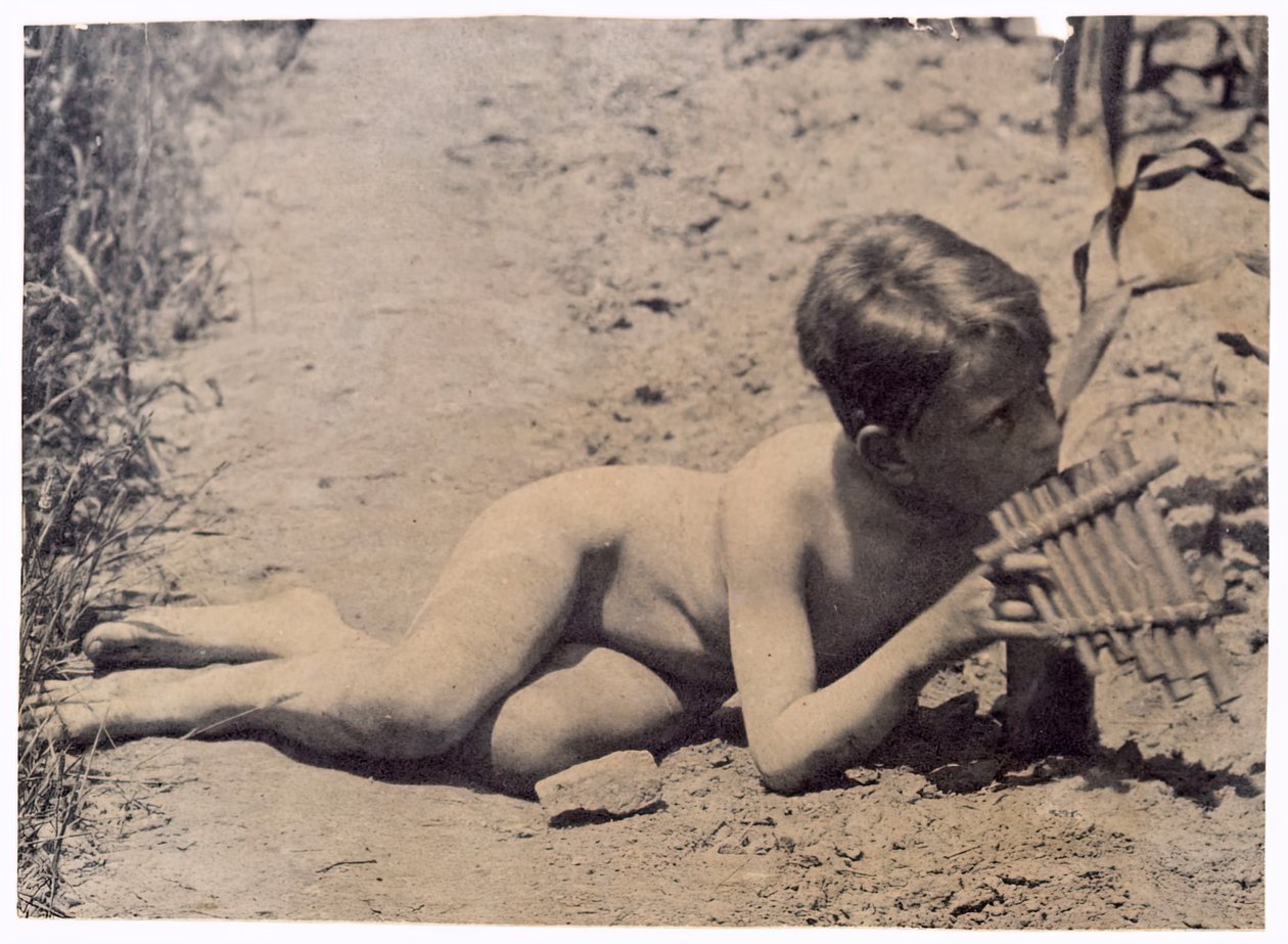 Ben Crowell Study for Arcadia, ca. 1883. av Thomas Eakins