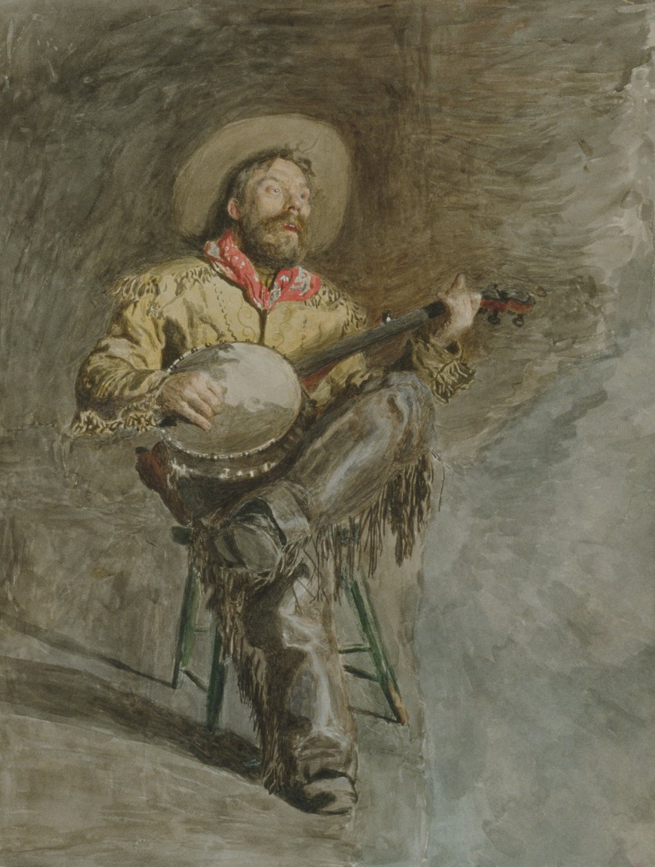 Syngende cowboy av Thomas Eakins