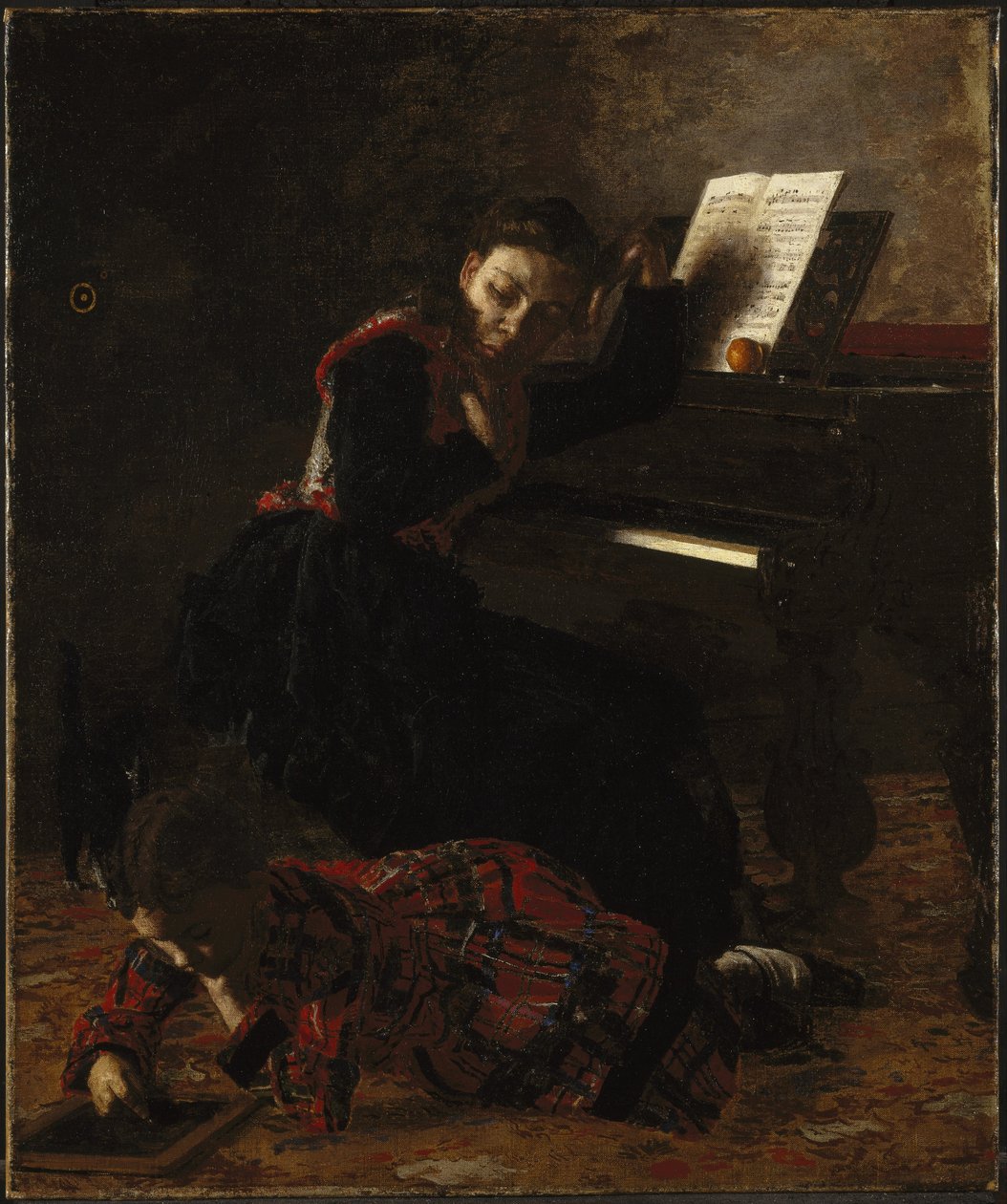 Hjemlig scene av Thomas Eakins