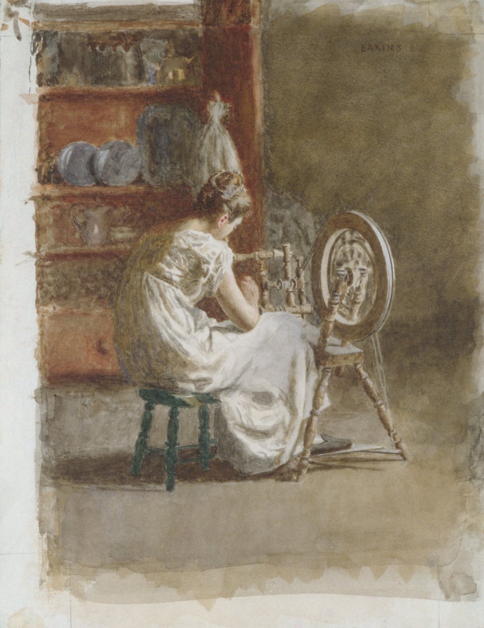 Hjemmevevd stoff av Thomas Eakins