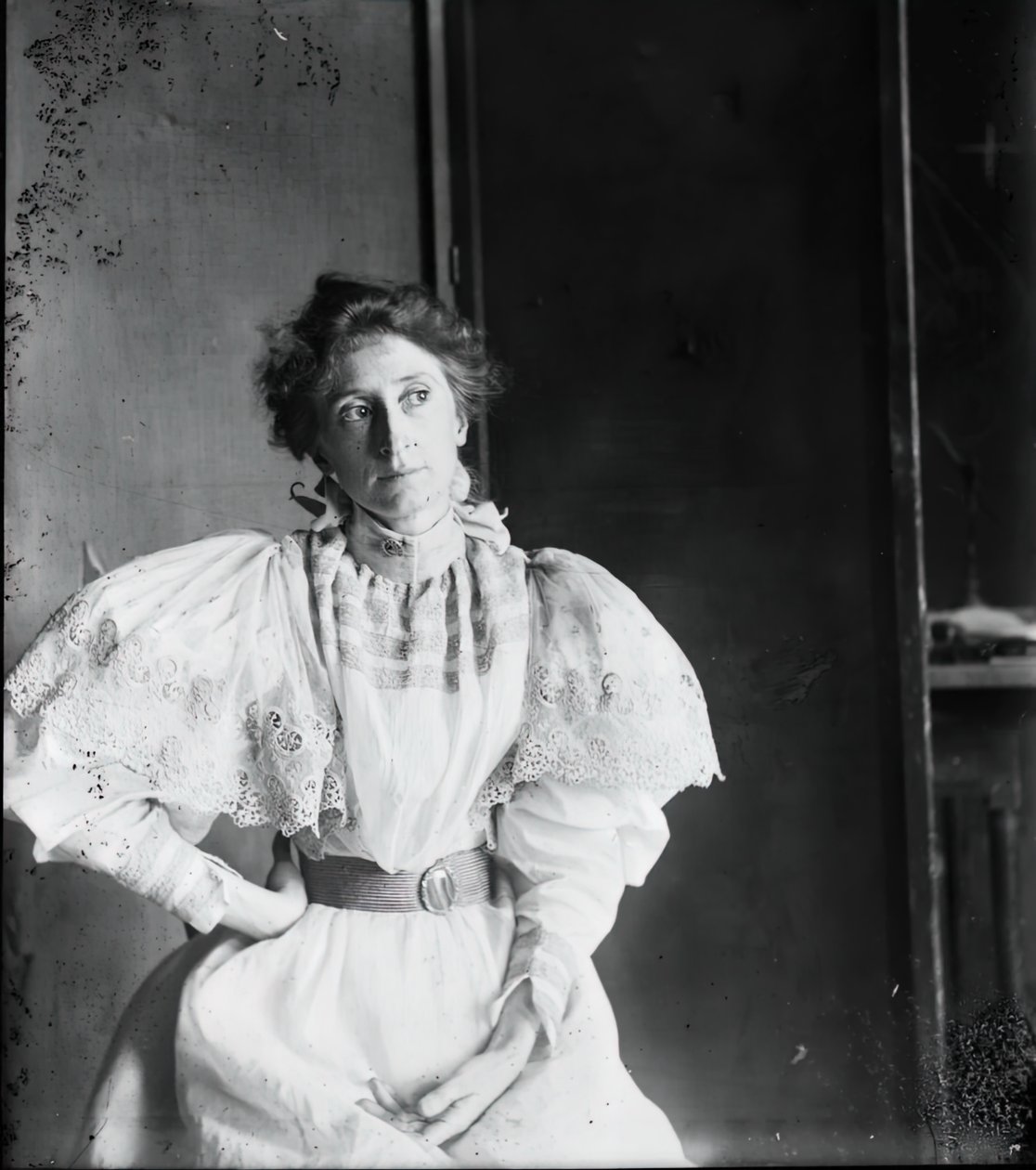 Jennie Dean Kershaw Mrs. Samuel Murray, ca. 1897. av Thomas Eakins