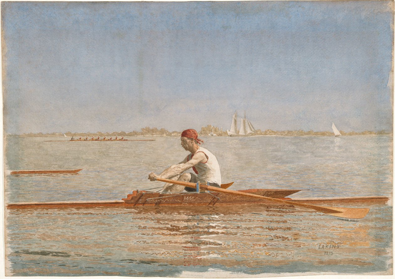 John Biglin i en singlesculler av Thomas Eakins