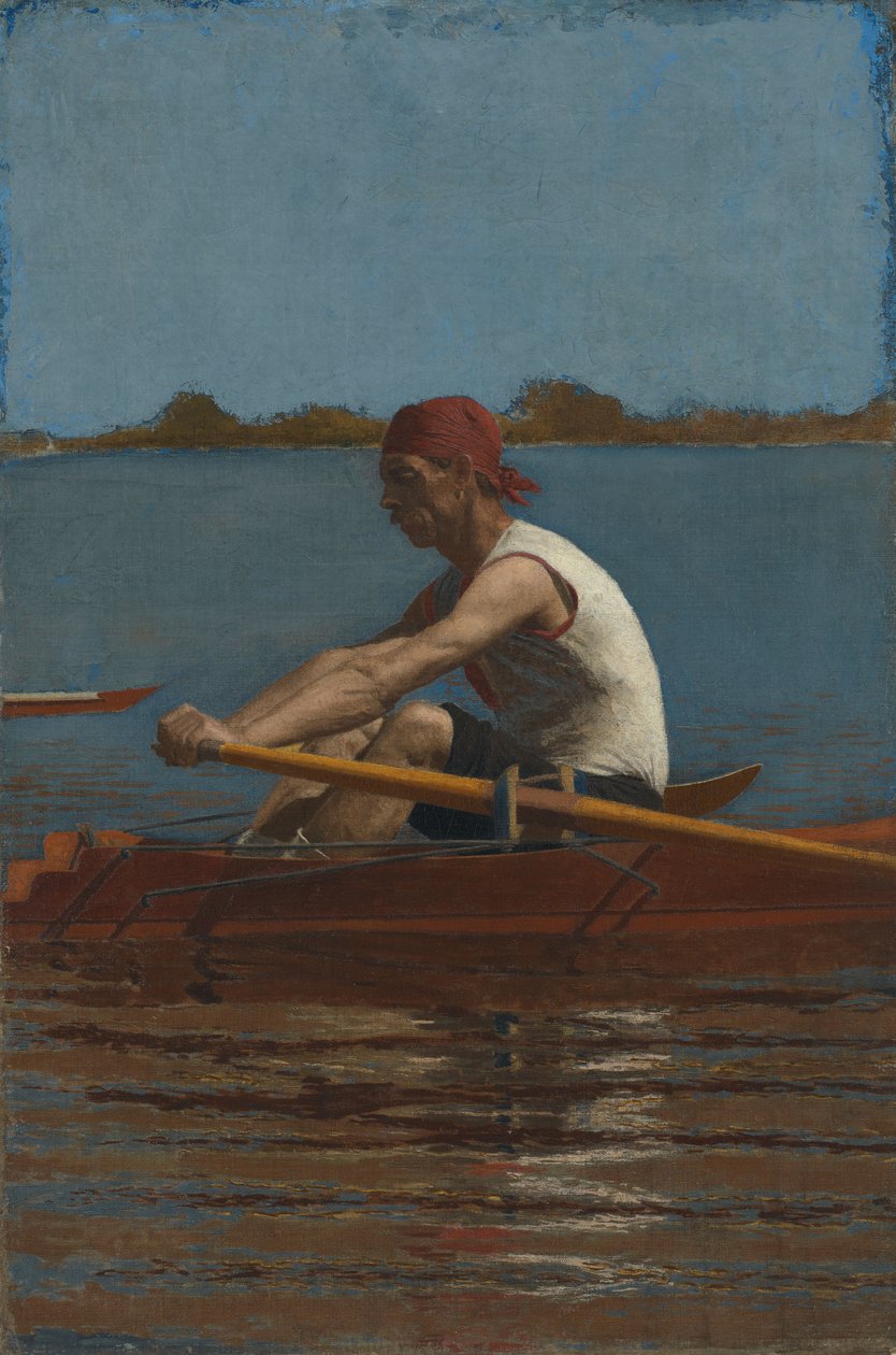 John Biglin i en singlesculler av Thomas Eakins