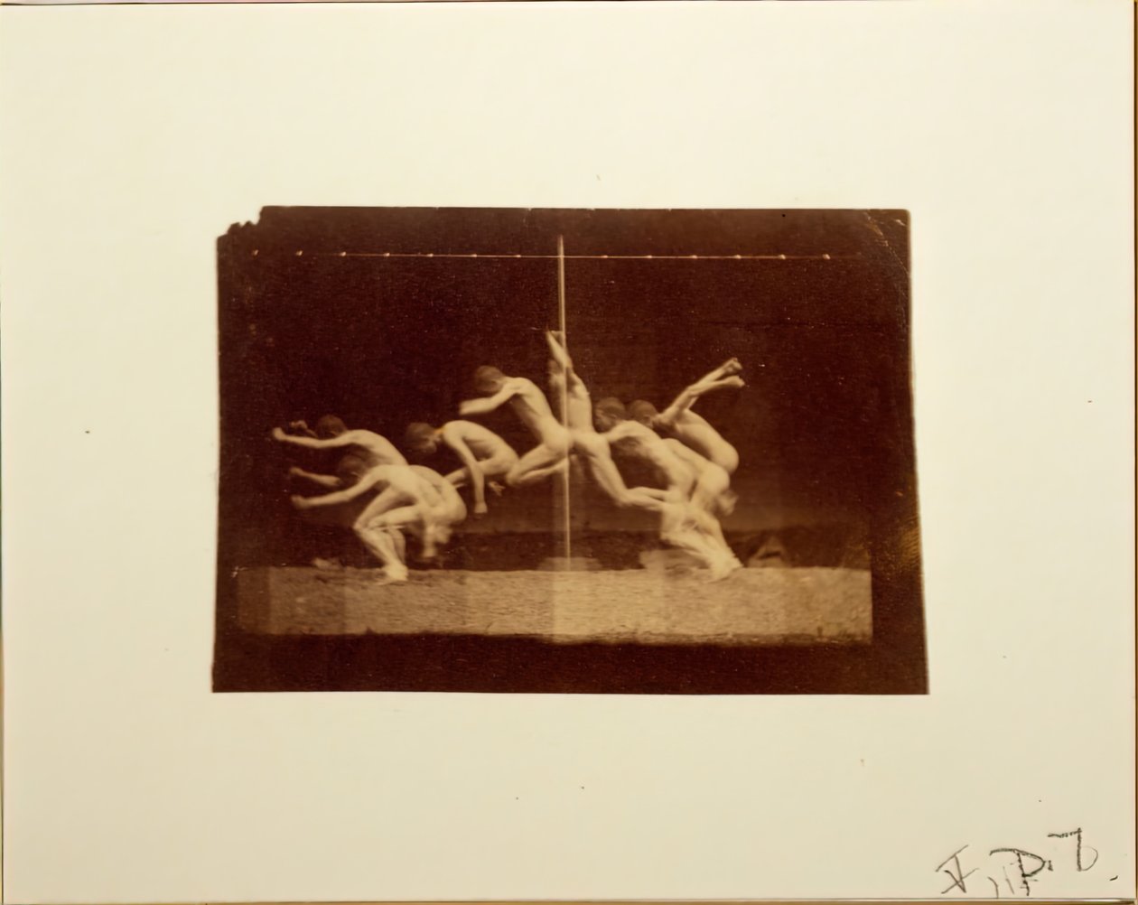 Marey Wheel-fotografier av uidentifisert modell, 1884. av Thomas Eakins