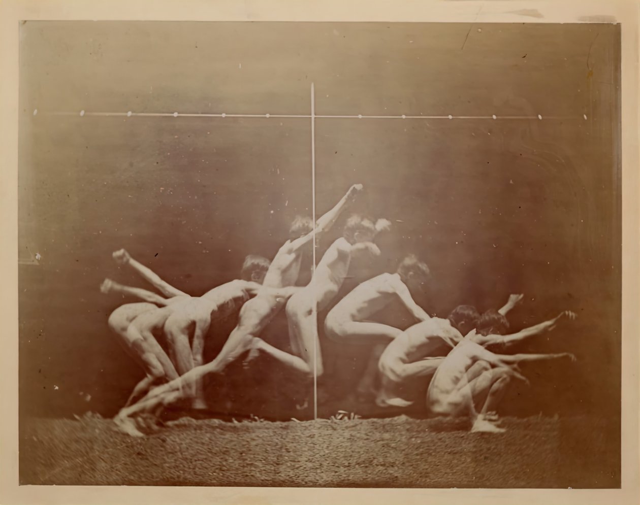 Marey Wheel-fotografier av uidentifisert modell, 1884. av Thomas Eakins