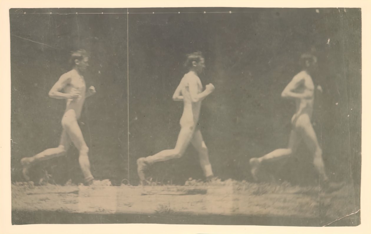 Marey Wheel-fotografier av uidentifisert modell, 1884. av Thomas Eakins