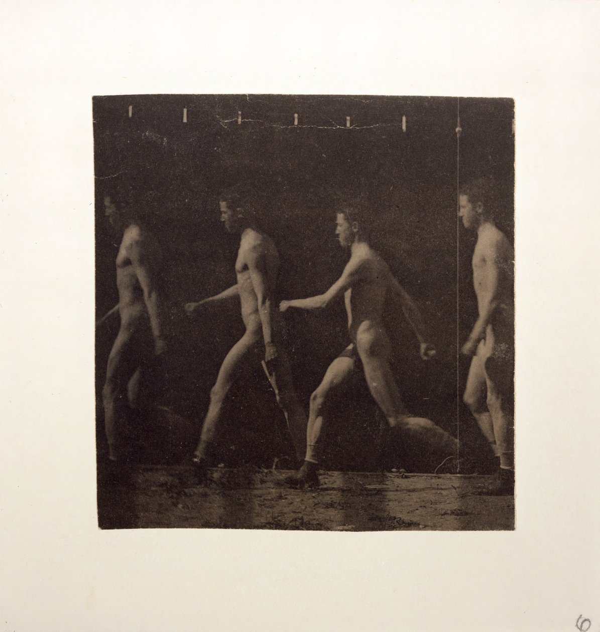 Marey Wheel-fotografier av uidentifisert modell, ca. 1884. av Thomas Eakins