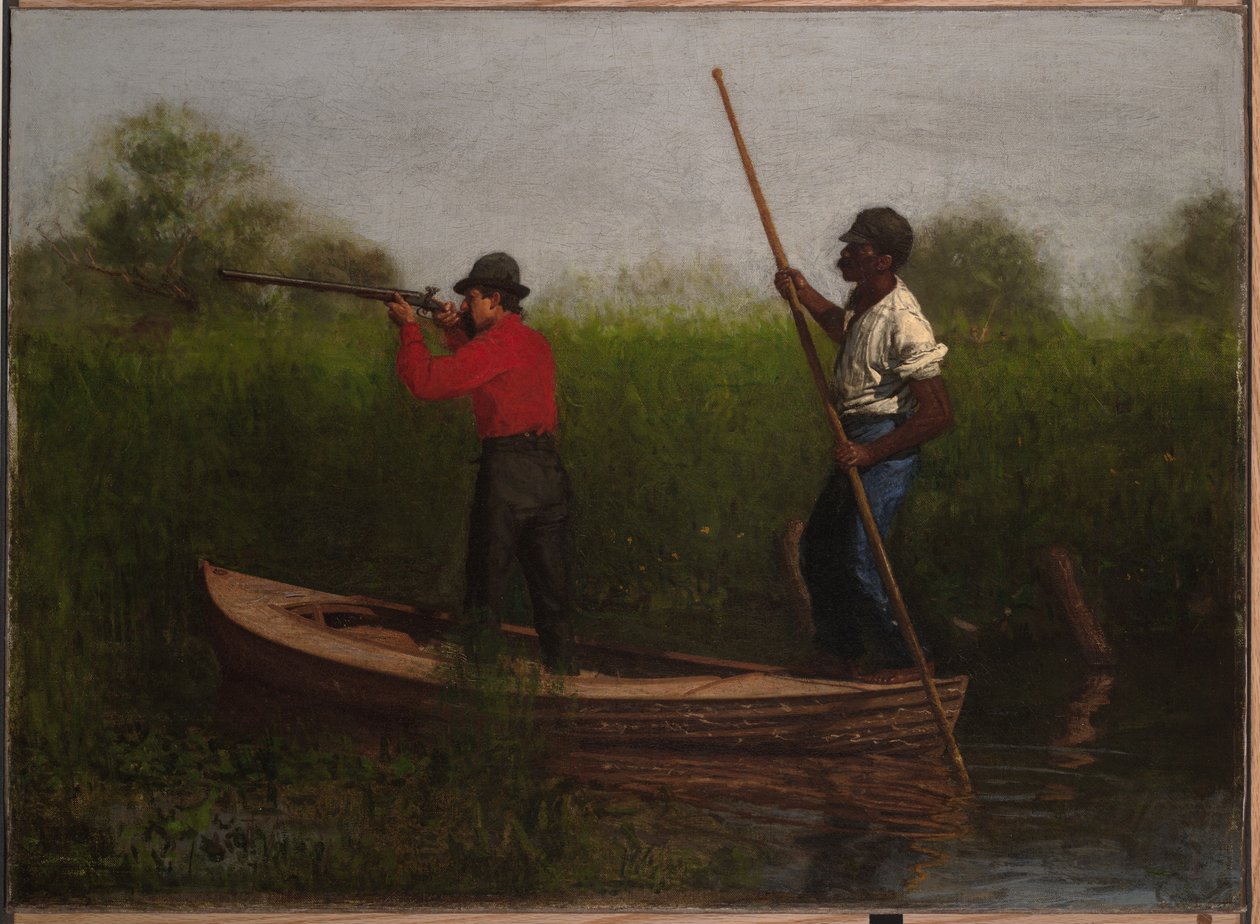 Jakt på rikser på Delaware-elven av Thomas Eakins