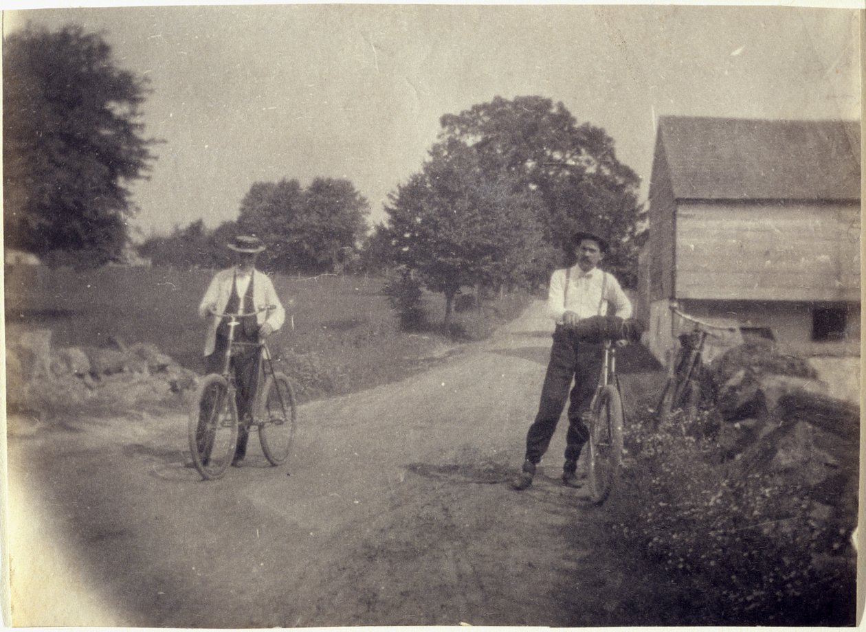 Samuel Murray og Benjamin Eakins på sykler av Thomas Eakins