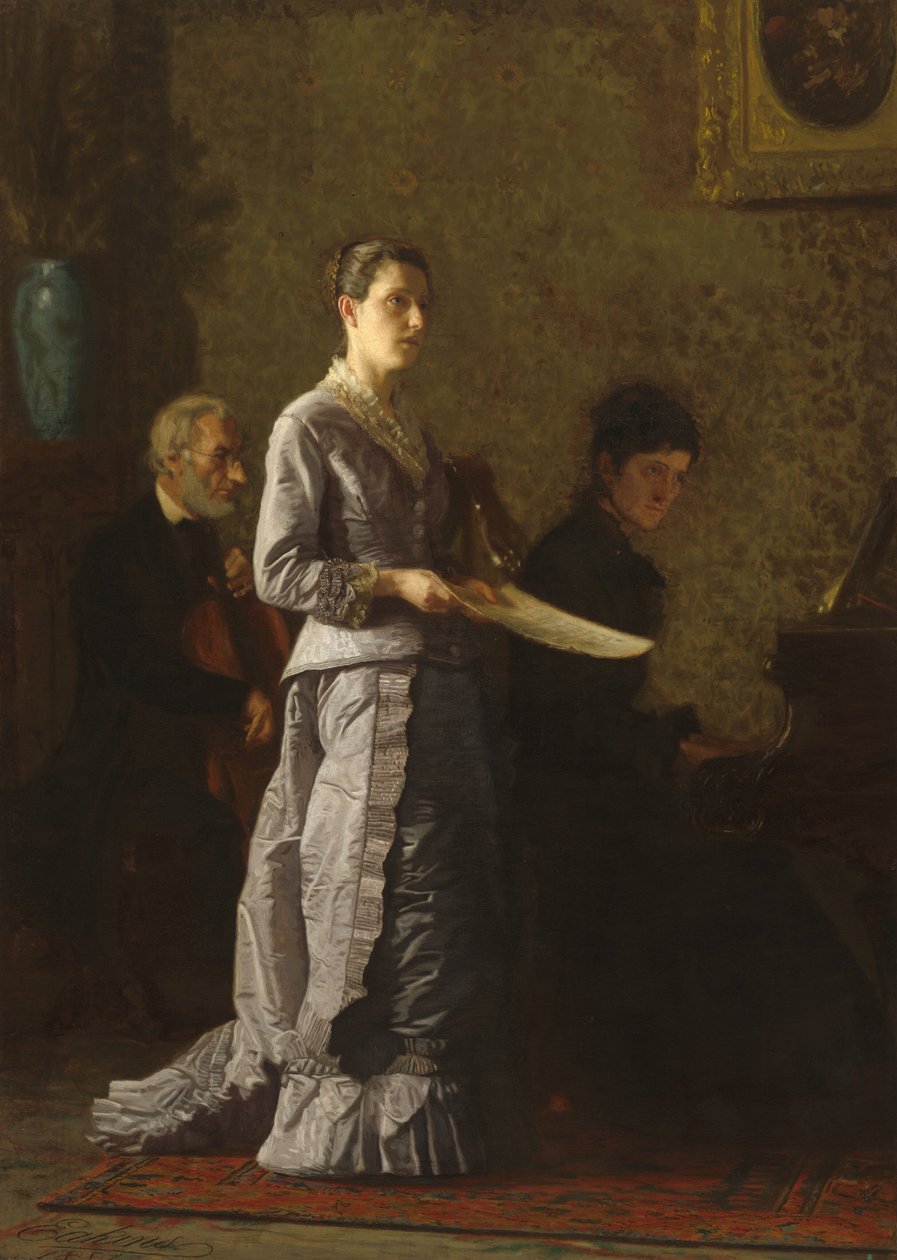 Synger en patetisk sang av Thomas Eakins