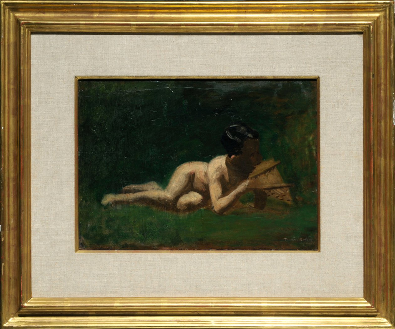 Studie til liggende gutt i «Arkadia» av Thomas Eakins