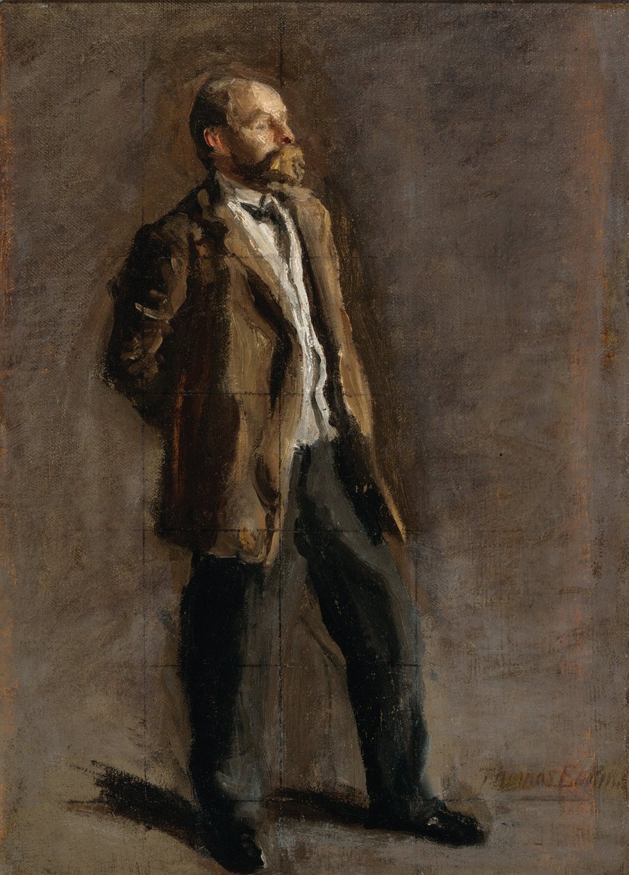 Studie til portrett av John McClure Hamilton av Thomas Eakins