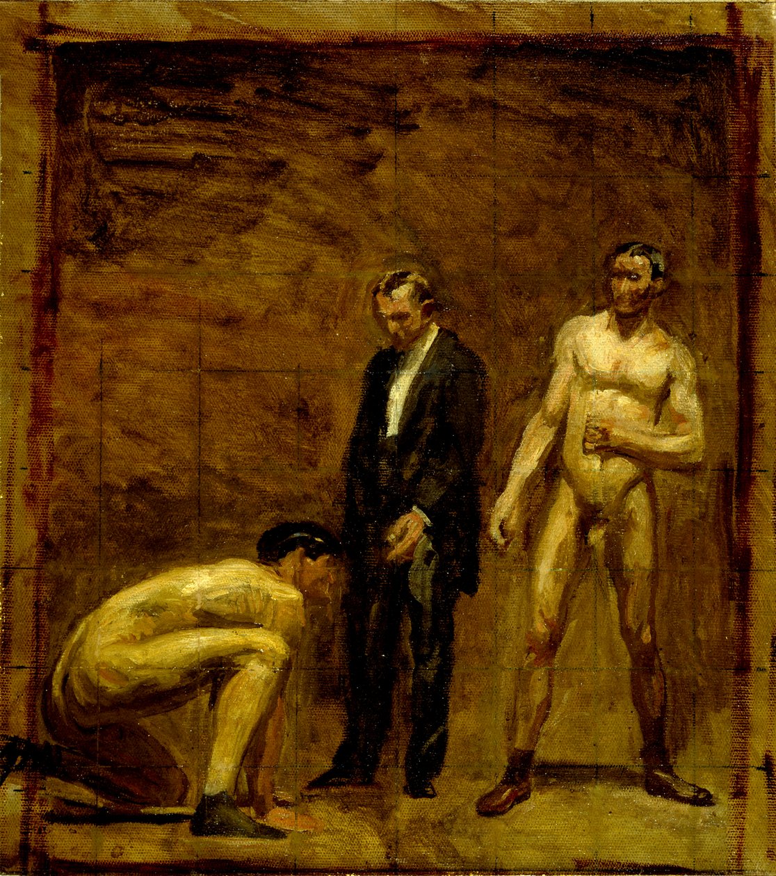 Studie til «Taking the Count» av Thomas Eakins