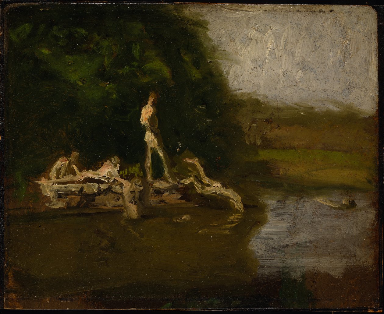 Studie til "Badeplassen" av Thomas Eakins