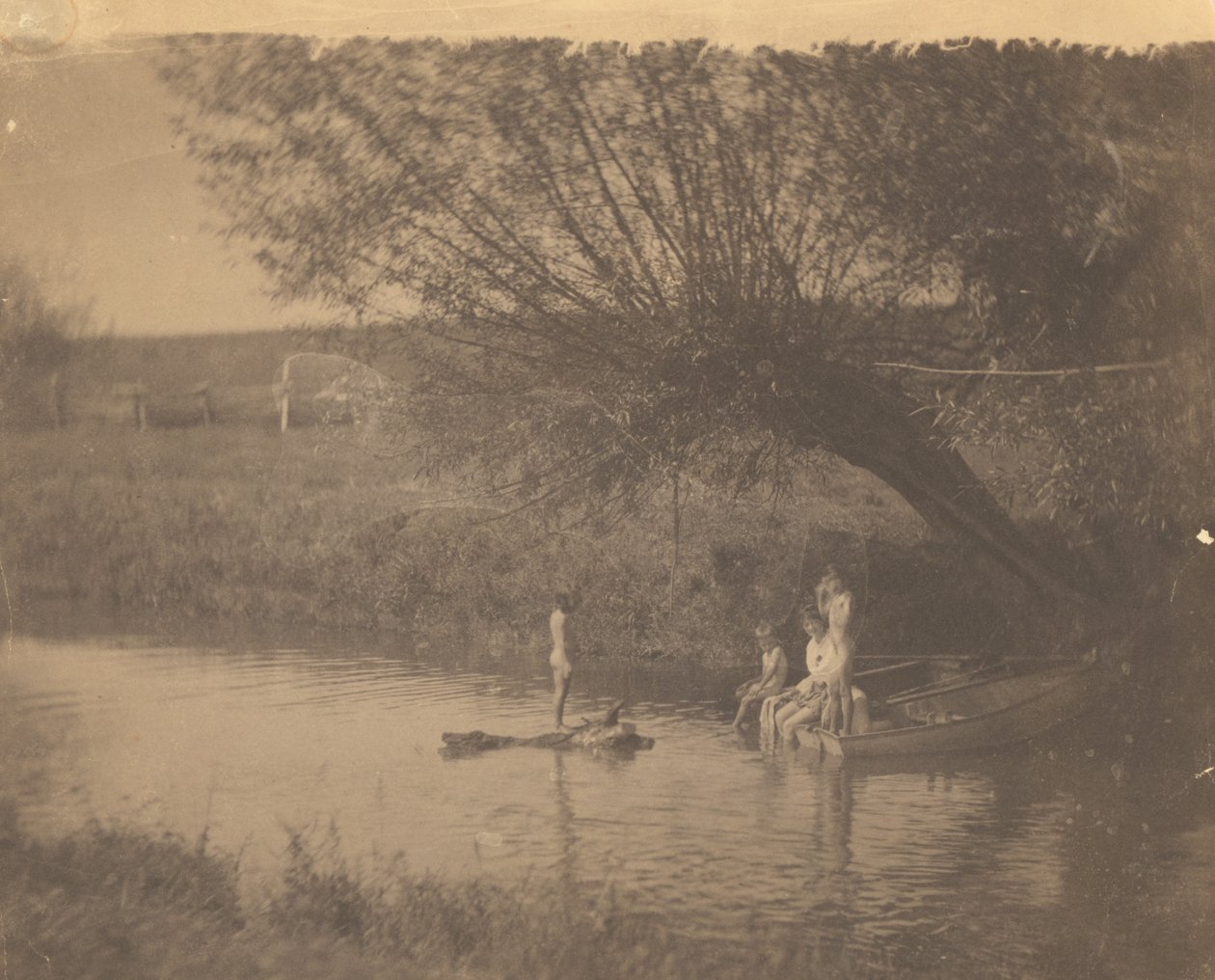 [Susan Macdowell og Crowell-barna i Avondale, Pennsylvania] av Thomas Eakins