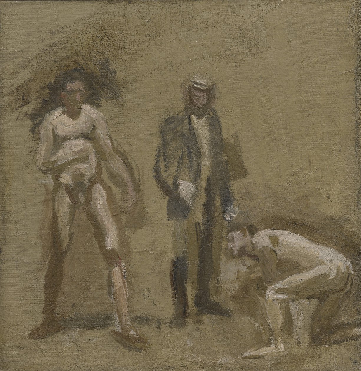 Tar greven, studie, 1898 av Thomas Eakins
