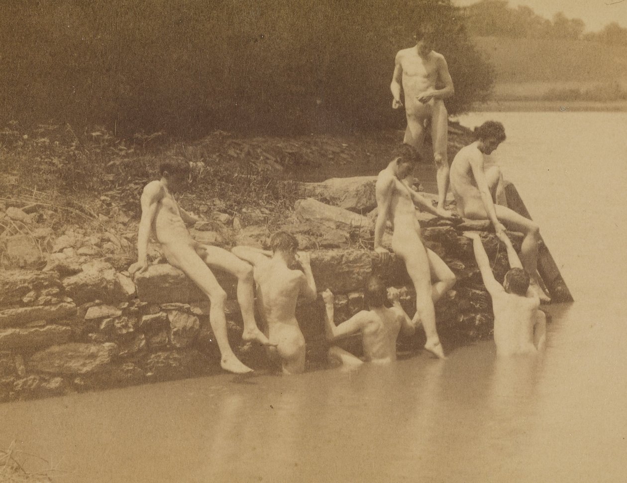Thomas Eakins og mannlige nakenbilder på stedet for «Svømming» av Thomas Eakins