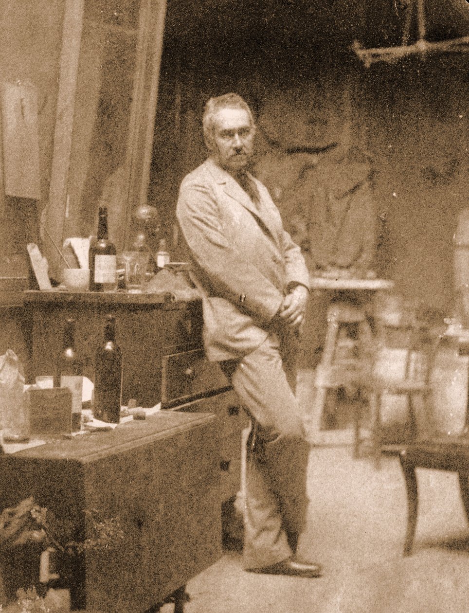 Thomas eakins i sin studie, 1889 av Thomas Eakins