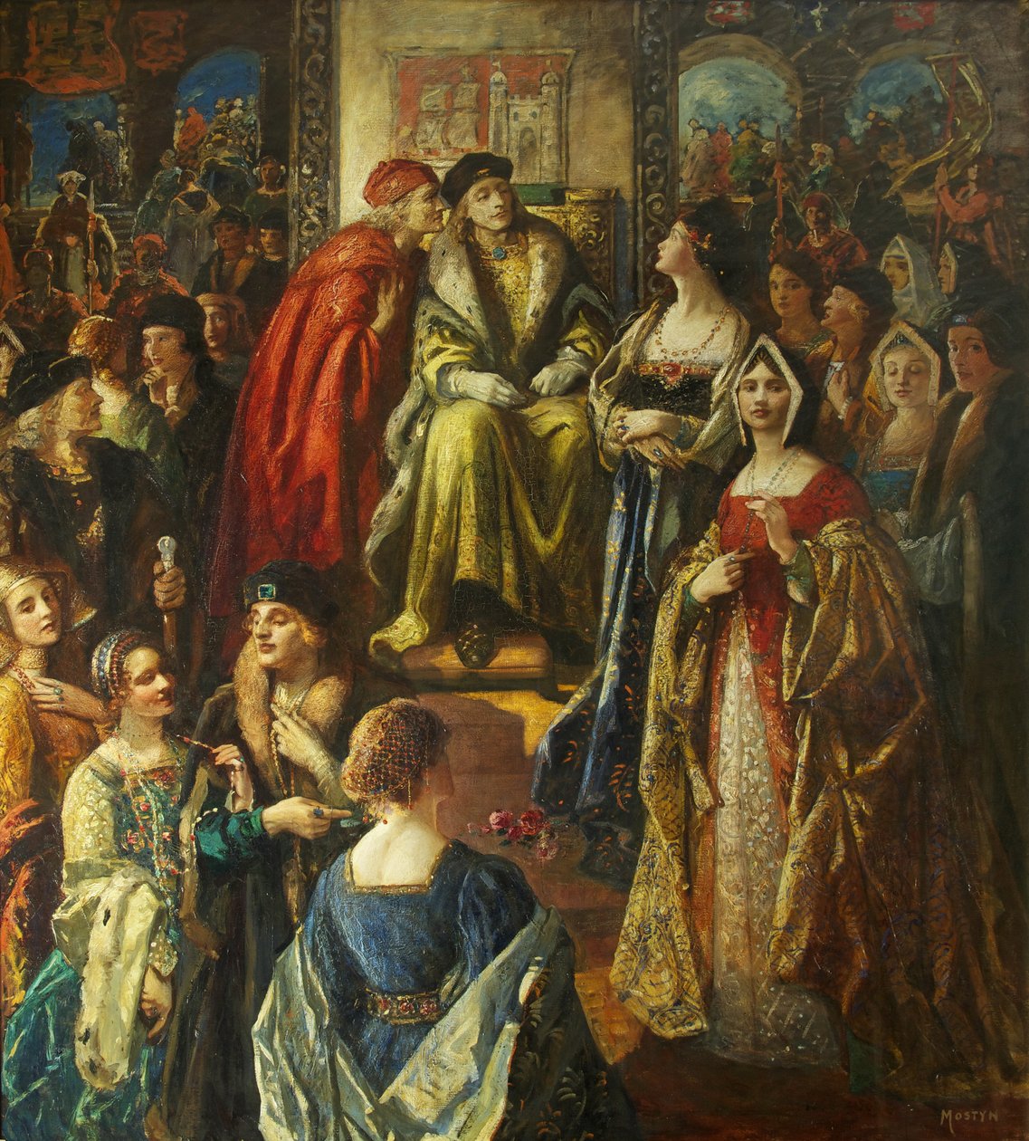 Kong Henry VII bøtelagt borgerne i Bristol fordi konene deres var så fint kledd av Thomas Edwin Mostyn