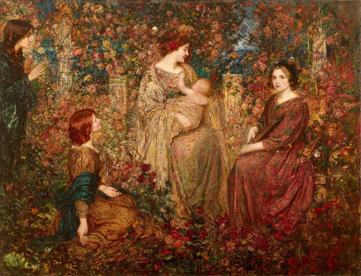 Barnet (olje på lerret) av Thomas Edwin Mostyn