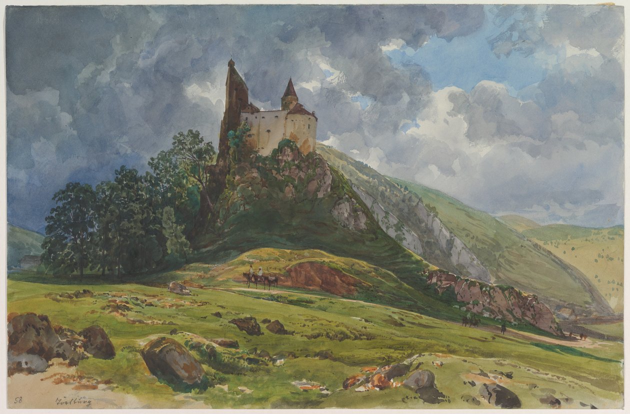Ruinen av Schachenstein-borgen ved Thörl i Steiermark av Thomas Ender