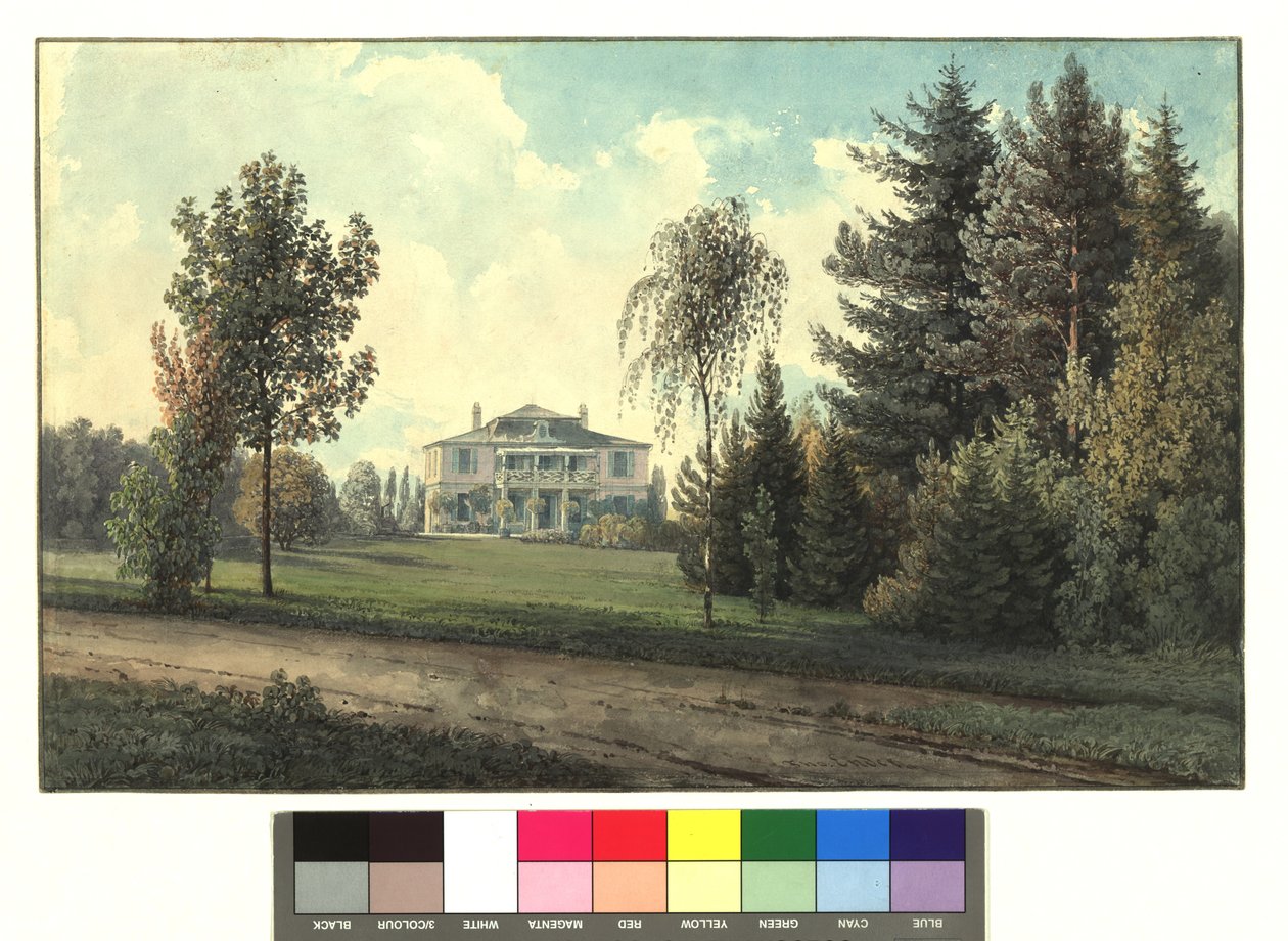 Villa ved Grünberg i Obermeidling (12. distrikt, Tivoligasse 75, CN 32) av Thomas Ender
