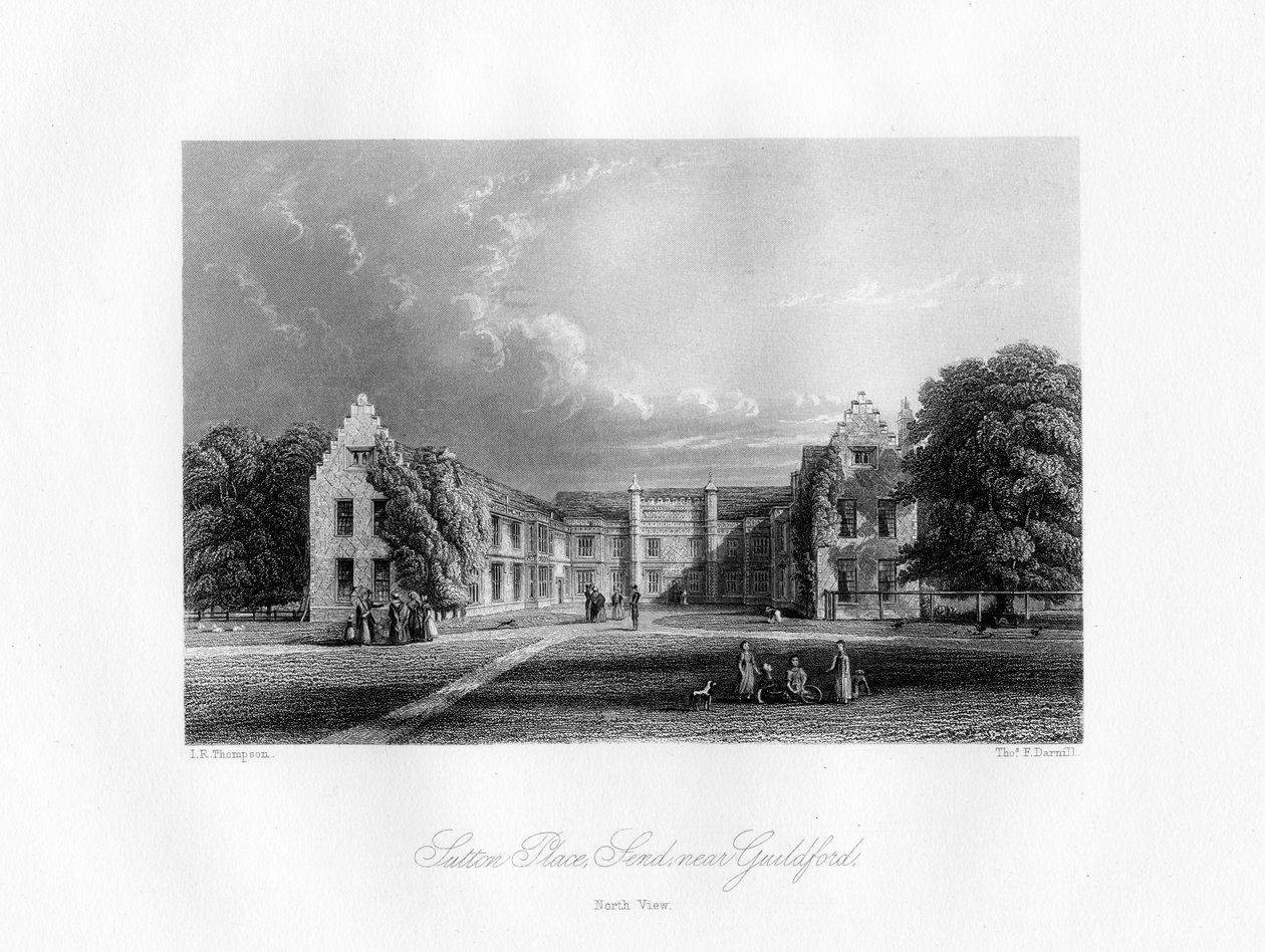 Sutton Place, nær Guildford, Surrey, 1800-tallet. av Thomas F. Darmill