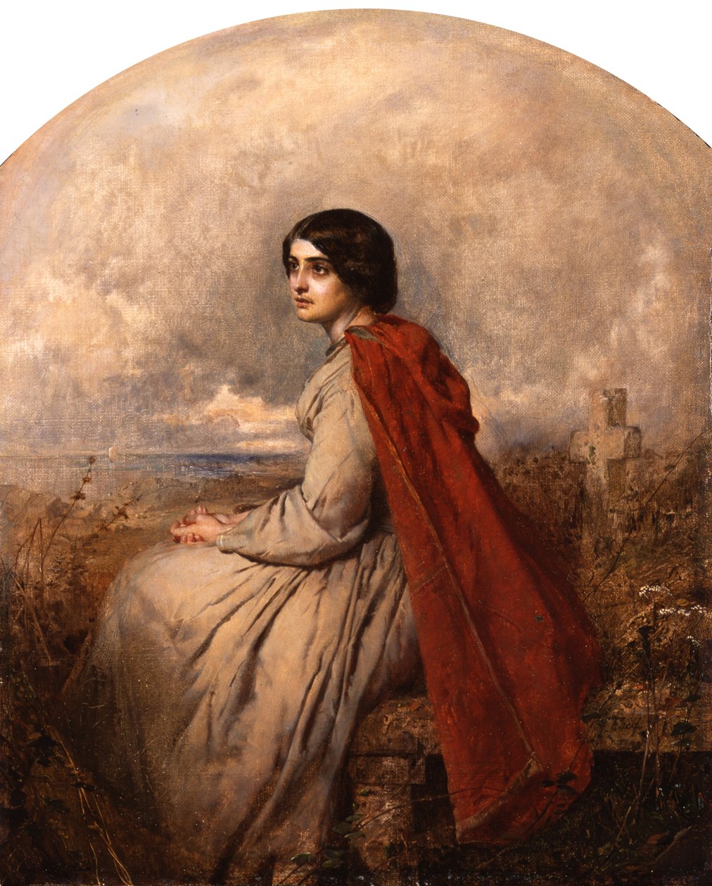 Evangeline (olje på lerret) av Thomas Faed