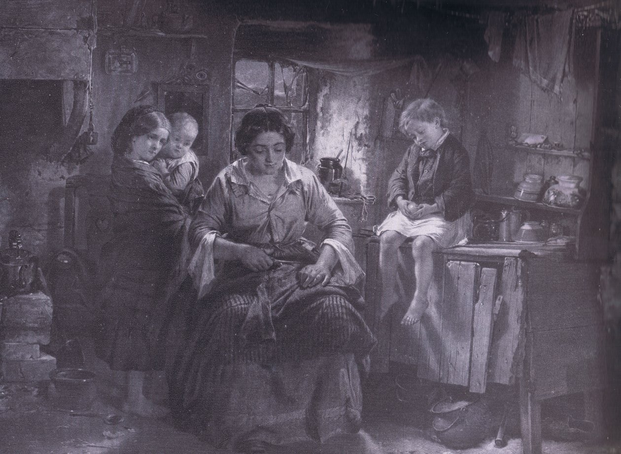 Hans eneste par, Bibbys Annual, 1916-1917 av Thomas Faed
