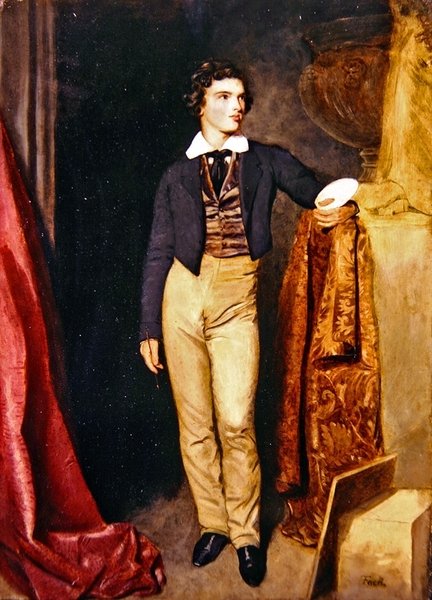 Selvportrett av kunstneren (olje på lerret) av Thomas Faed