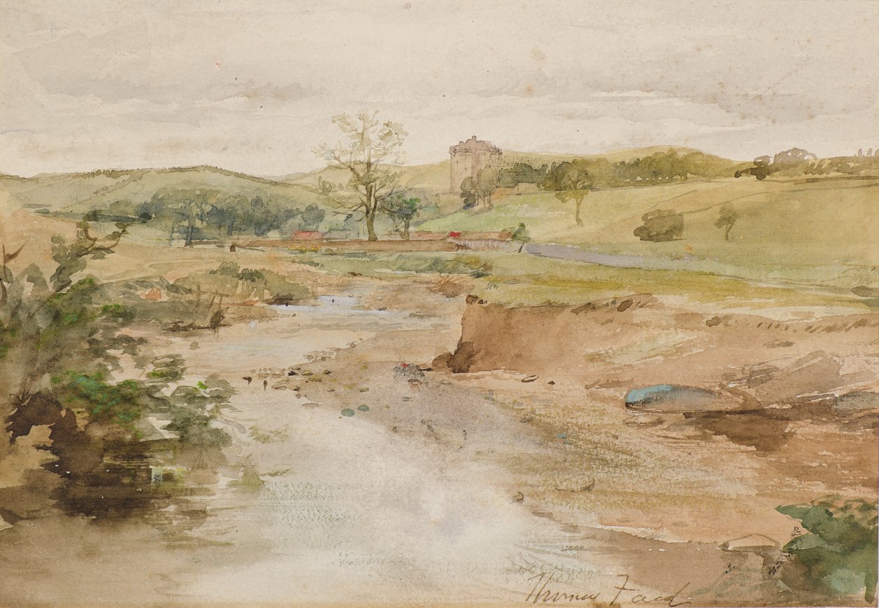 Det gamle slottet av Thomas Faed