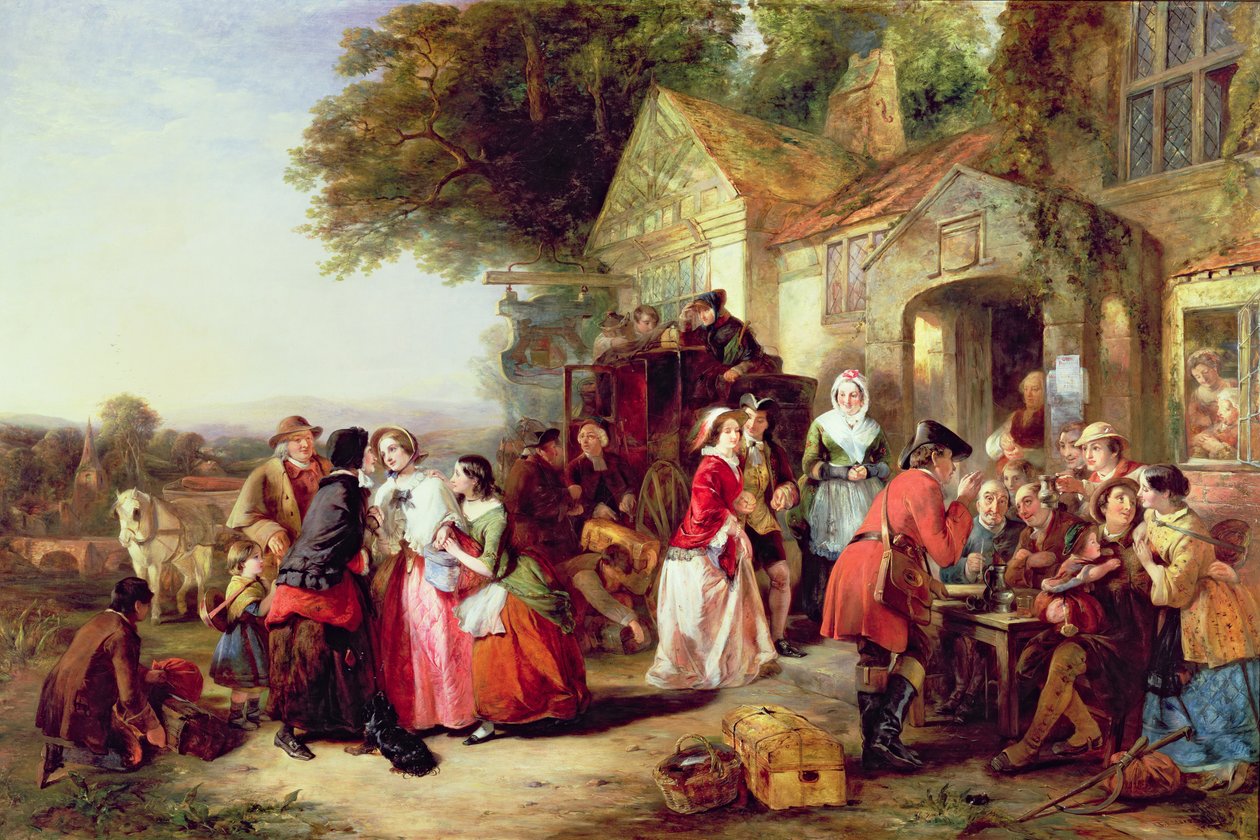 Trenerens ankomst, 1850 av Thomas Falcon Marshall