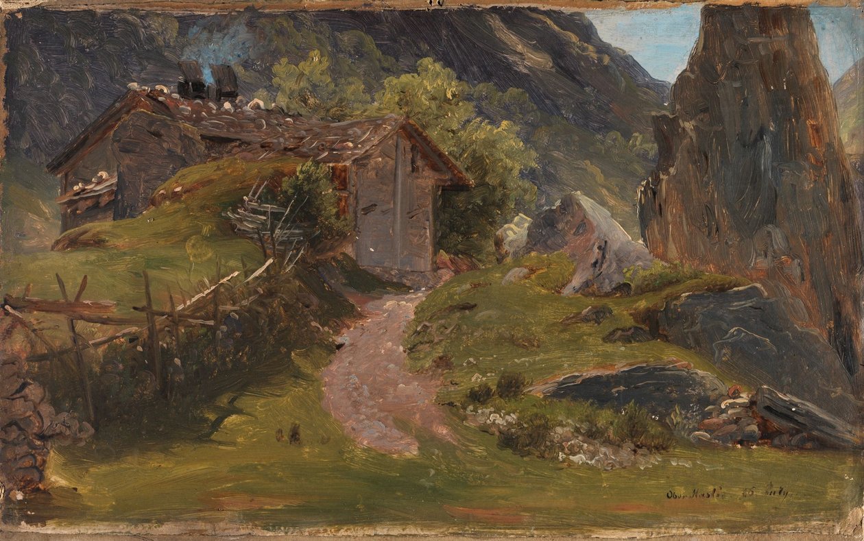 Fra Oberhasli i Sveits av Thomas Fearnley