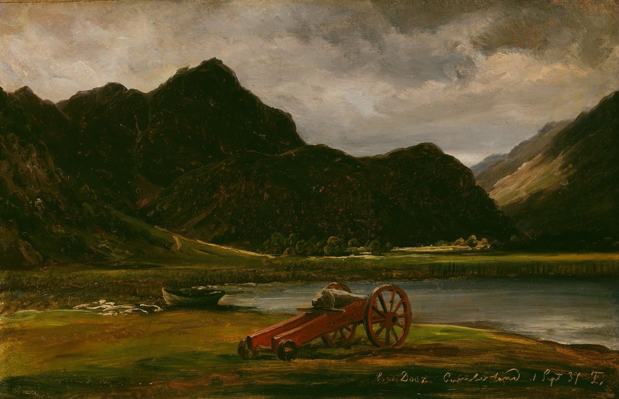 Kanonen ved Derwentwater av Thomas Fearnley