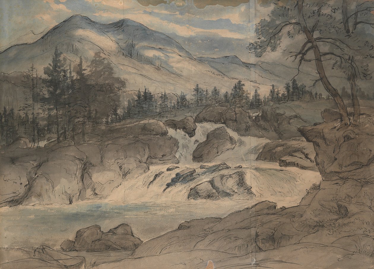 Labro-fossen, 1824-42. av Thomas Fearnley