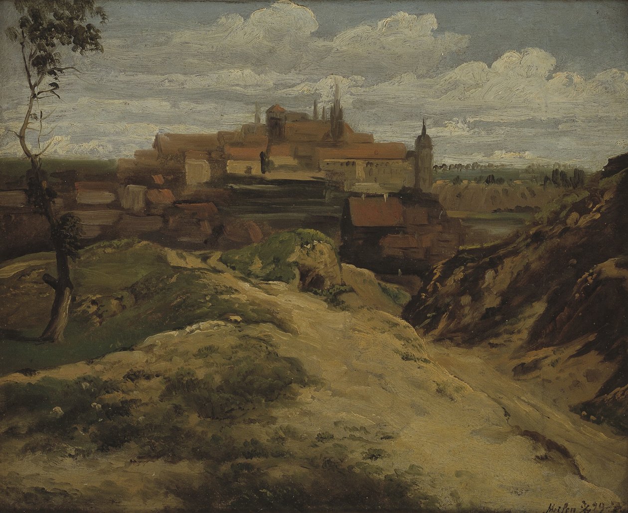 Utsikt over Meissen av Thomas Fearnley