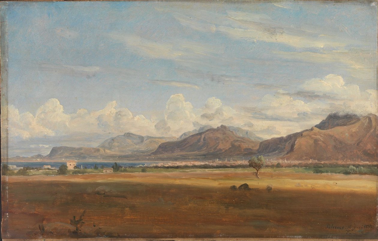 Utsikt over Palermo av Thomas Fearnley