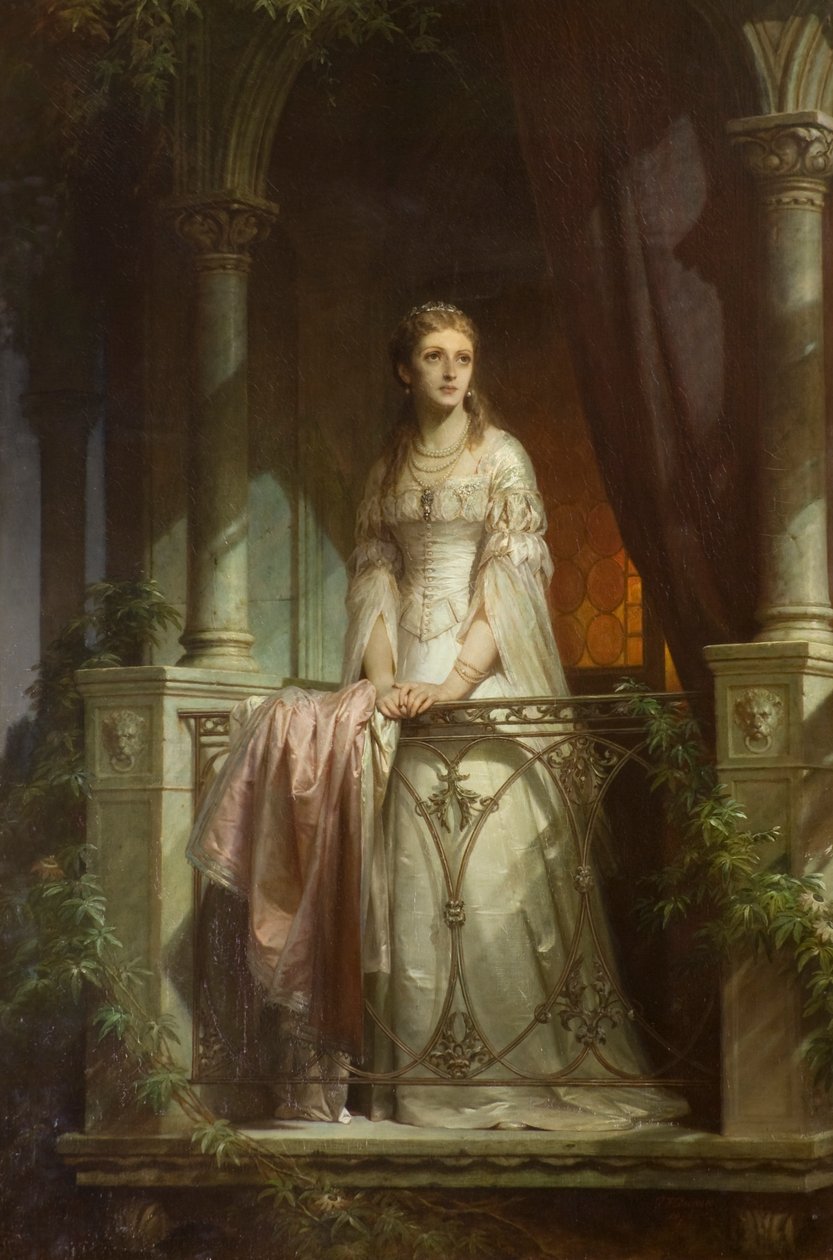 Juliet på balkongen av Thomas Francis Dicksee