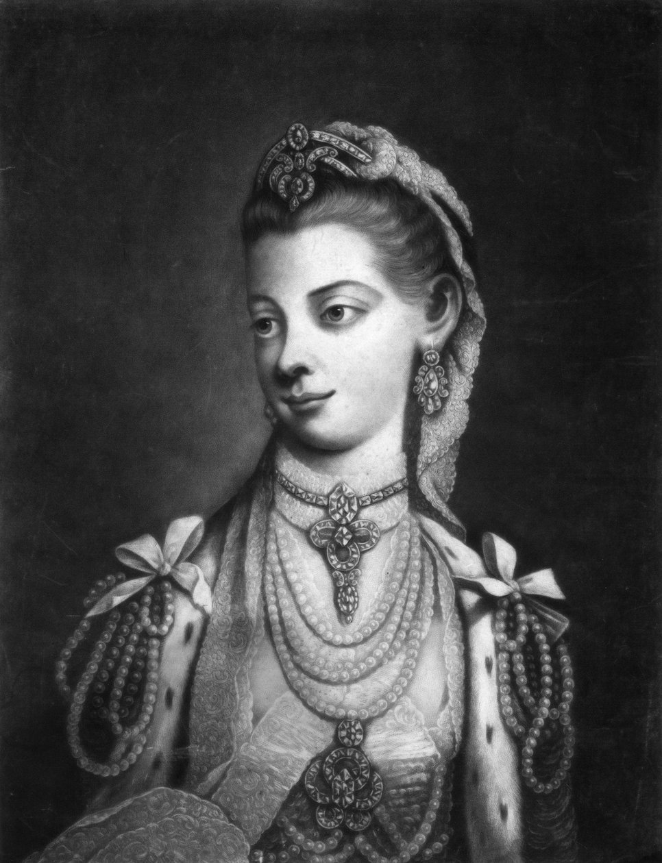 Charlotte, dronningkonsort av kong George III av Storbritannia av Thomas Frye