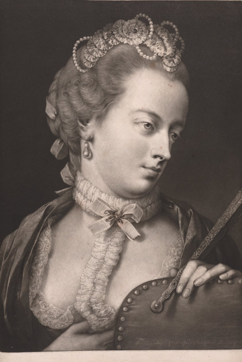 Dame elegant kledd av Thomas Frye