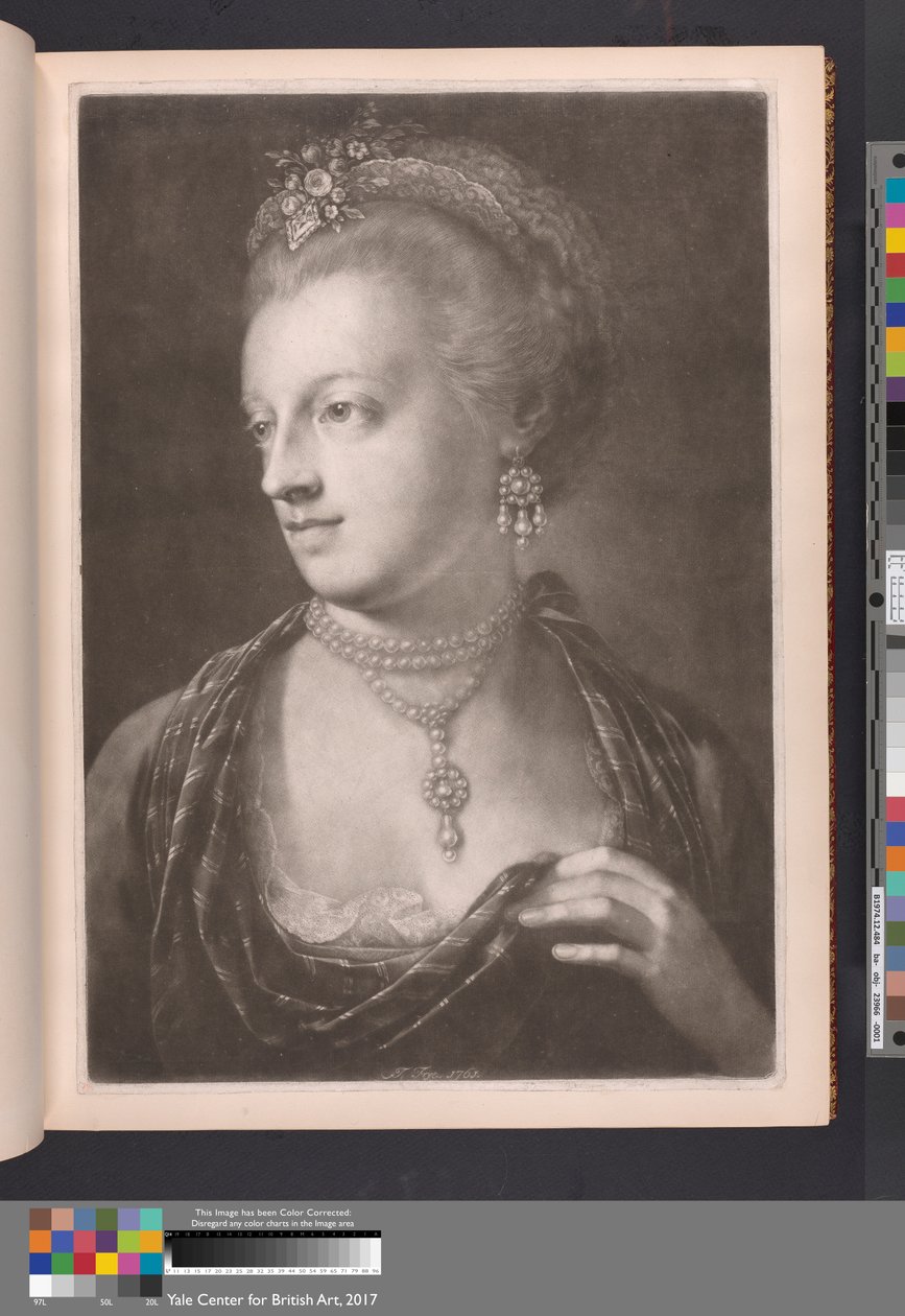 Dame, elegant antrukket av Thomas Frye