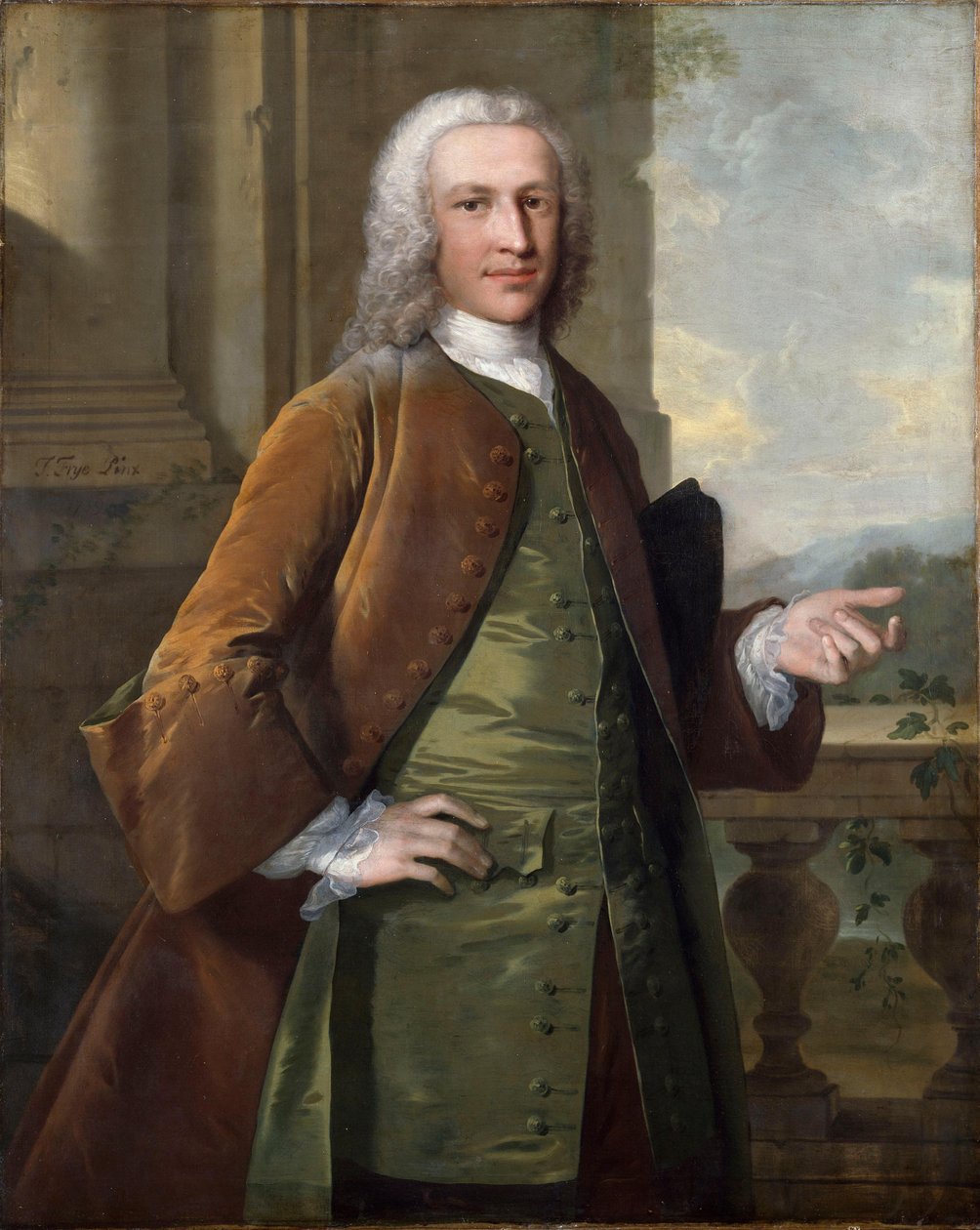 Porträt von Sir Charles Kemeys-Tynte, Baronet (1710-1785) av Thomas Frye