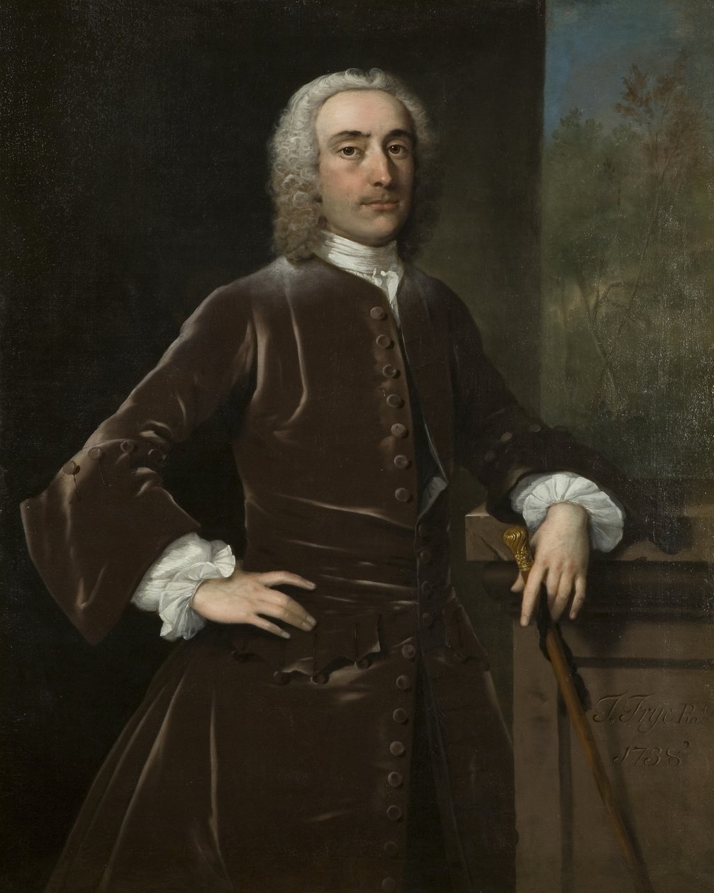 Portrett av en mann av Thomas Frye