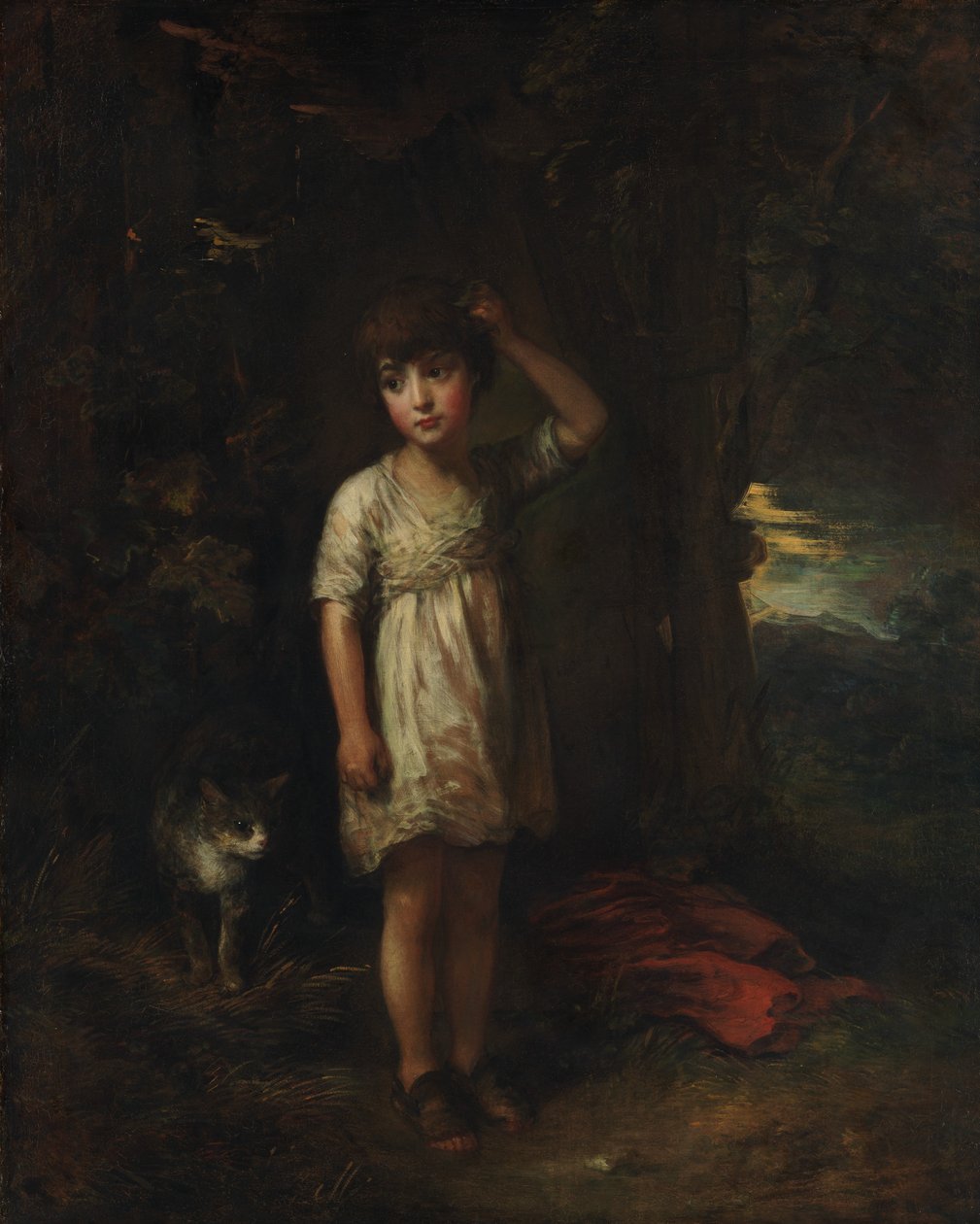 En gutt med en katt - morgen, 1787. av Thomas Gainsborough