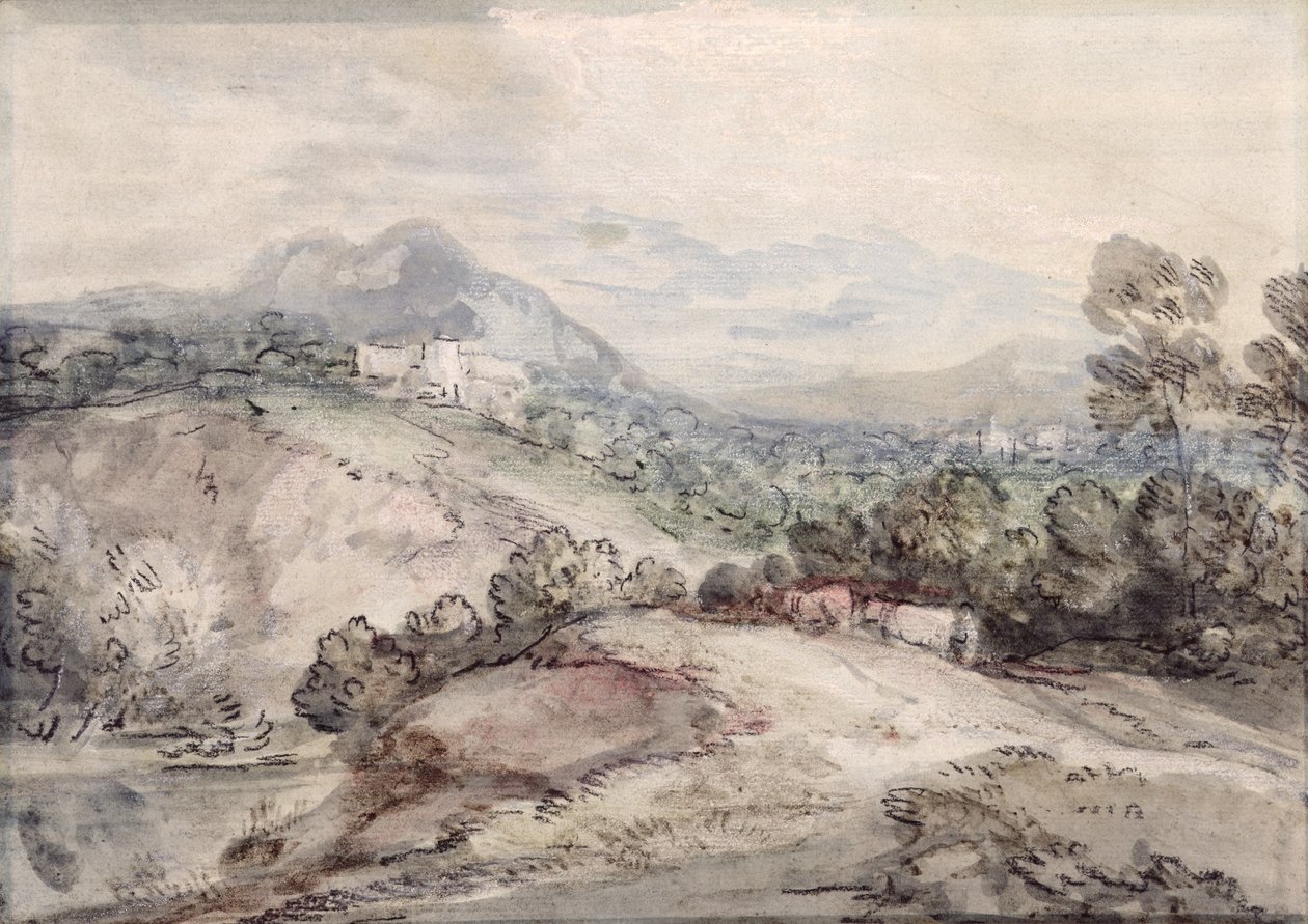 Et kupert landskap av Thomas Gainsborough