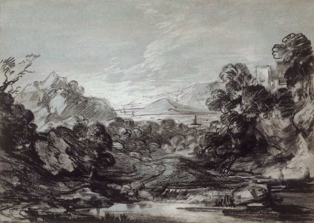 Kystutsikt av Thomas Gainsborough